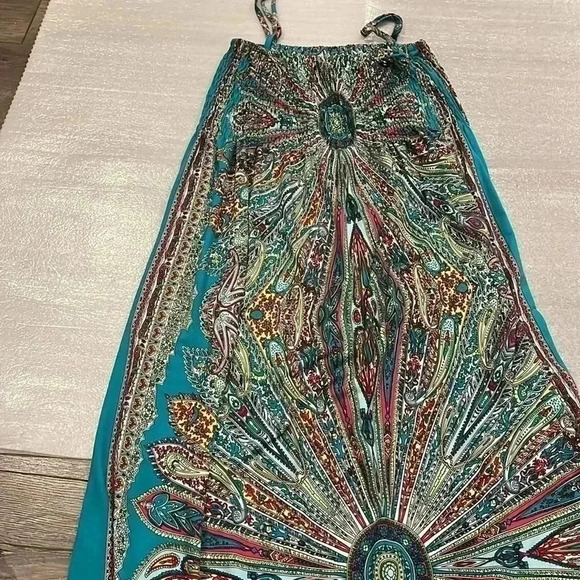 [s-L]India Boutique Tube Top sundress Fit ‘n Flare A-line  Maxi dress - Picture 8 of 8